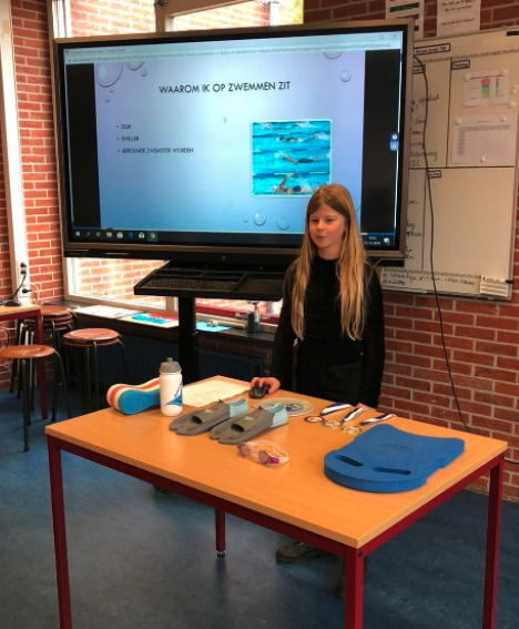 Spreekbeurt zwemmen…..